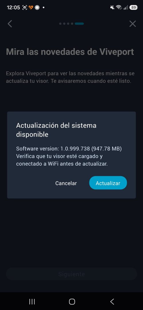 Aviso de actualización del sistema disponible
