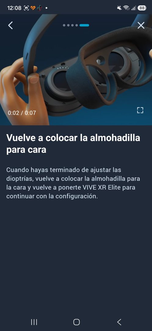 Volver a colocar la almohadilla para la cara