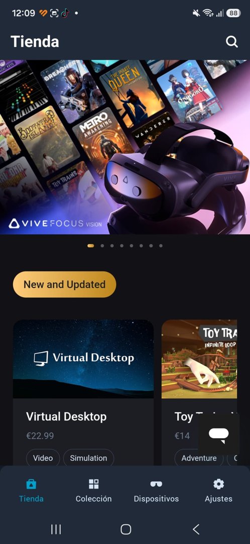 VIVE Manager terminado: la tienda